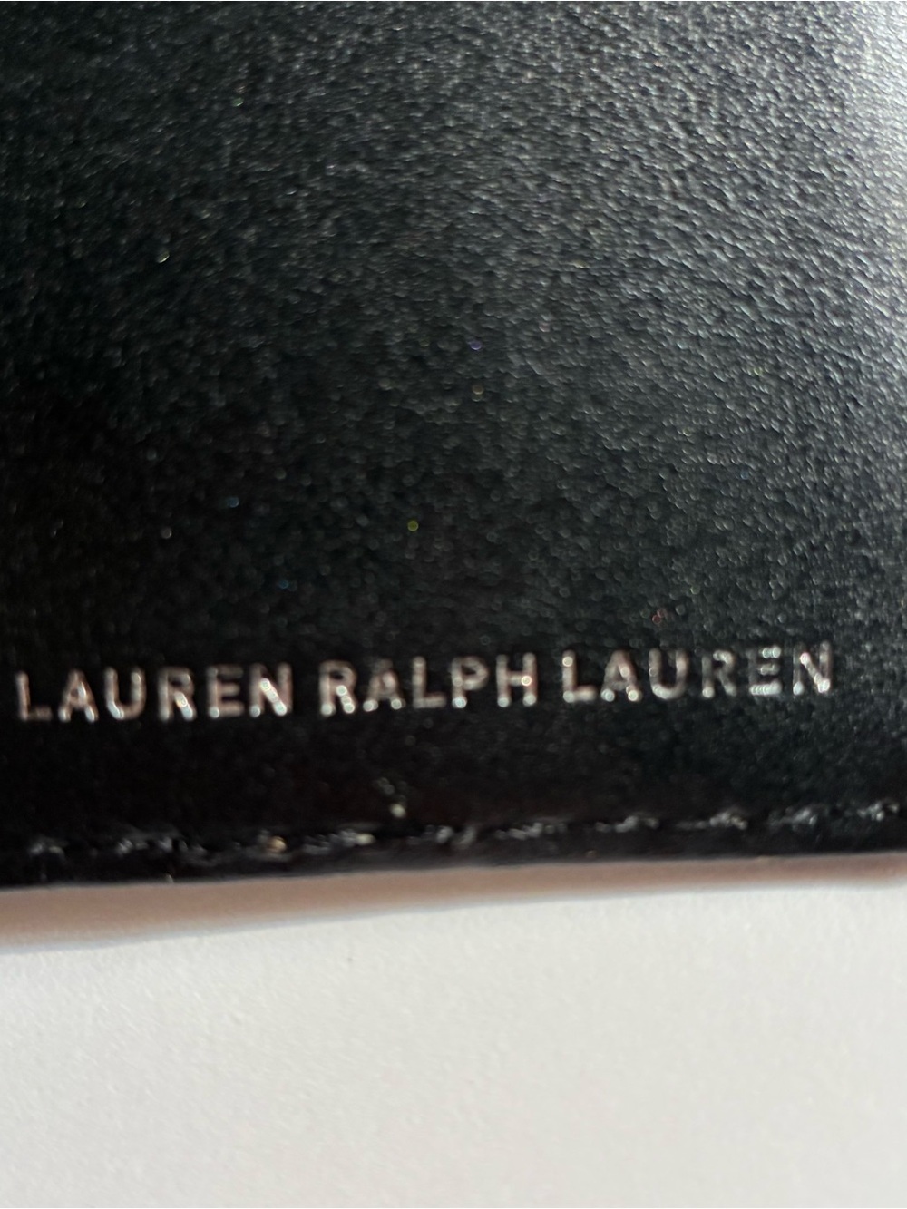Lauren Ralph Lauren Silver Leather Continental Wallet with Logo Plate - Picture 7 of 10